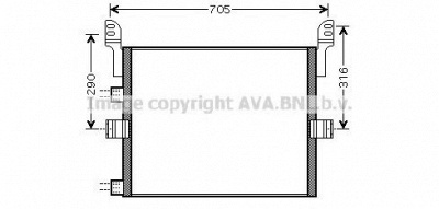 AVA QUALITY COOLING re5054 -  Конденсатор, кондиционер